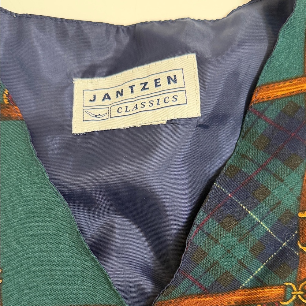 Jantzen Classics Equestrian Patchwork Vest Women’… - image 2